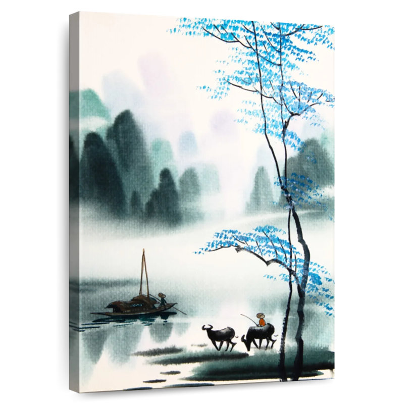 Alvord peinture chinoise Alvord, H 24 po x l 16 po