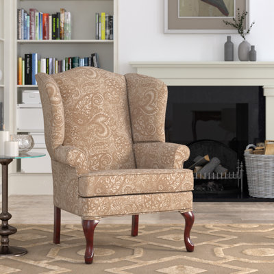 Fauteuil à oreilles en chenille de 35 po de large Akela