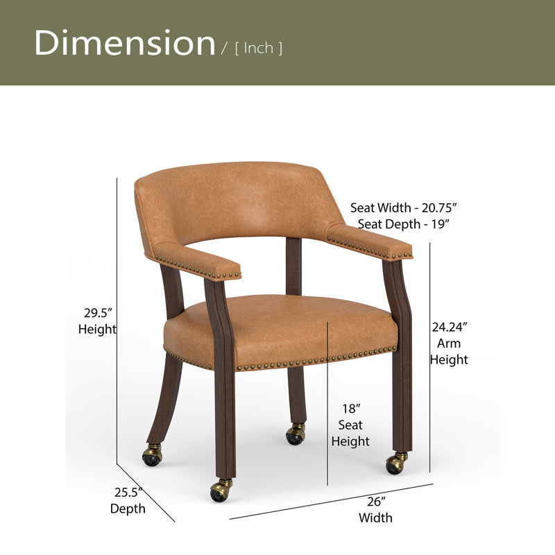 Chaise de salle à manger et de jeu avec similicuir selle, Noyer