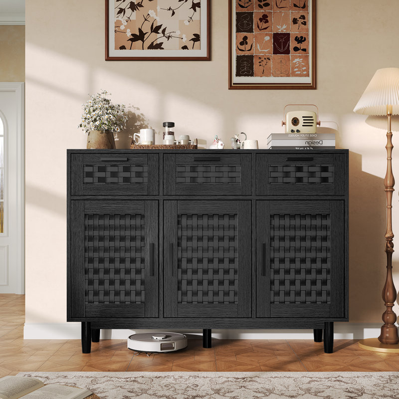 107.9cm Sideboard, Black