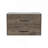Floating Vanity Sink with 2-Drawers Dark Brown / White