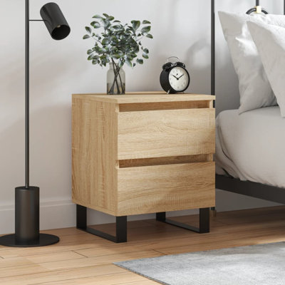 Makram 40cm W Iron Bedside Table