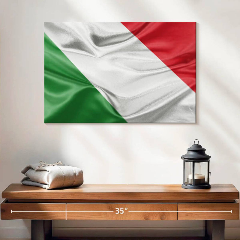 Drapeau italien Borges, H 16 po x l 24 po
