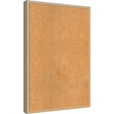 Natural Cork Board Emery Natural Framed Bulletin Board