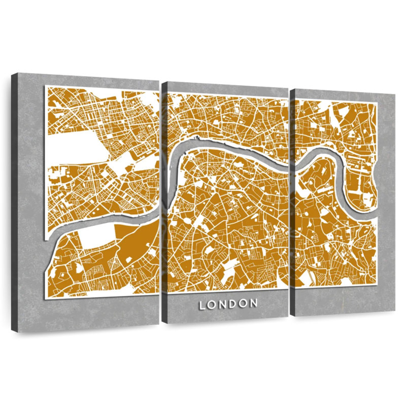 Carte Aliaz London, H 36 po x l 57 po