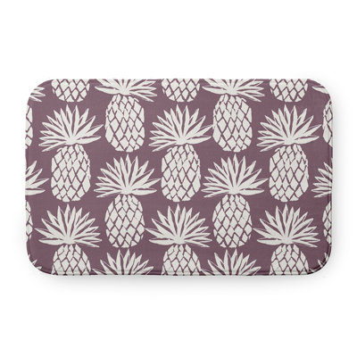 Tapis de bain à motif ananas