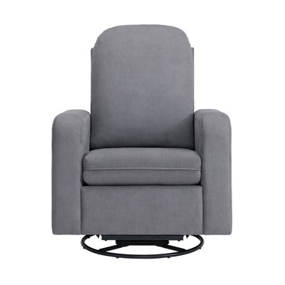 Fauteuil coulissant de style transitionnel en bois d'hévéa massif