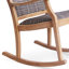 Chaise berçante d'extérieur en teck Annachiara