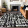 Machine Washable Indoor/Outdoor Chantille Black Rug
