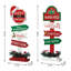 16.5"H Christmas Wooden Sign Table Décor(Set Of 2)
