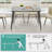 Khaleesie Rectangular Sintered Stone Ceramics Dining Table-949719516