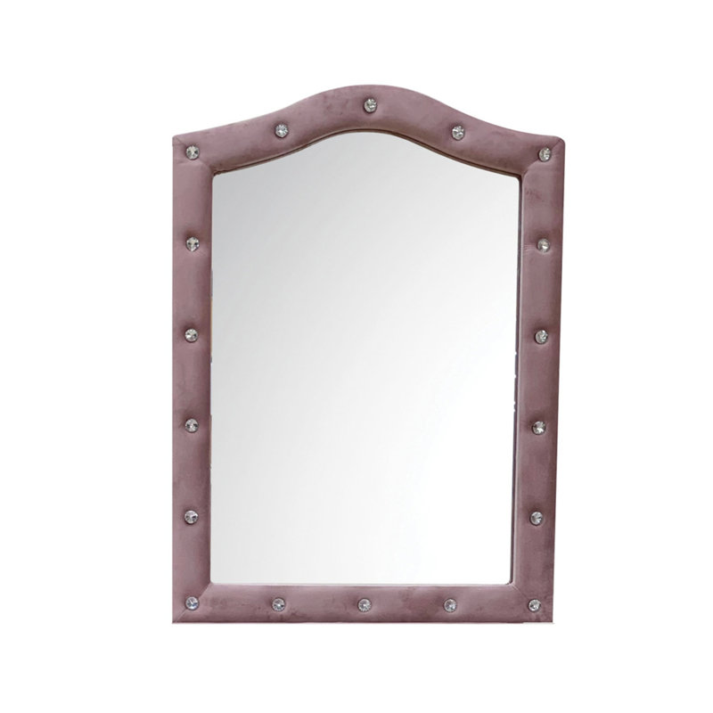 Miroir capitonné rose Rosalia