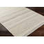 Tapis rayé en laine tissé à plat à la main Lessie gris / jute gris / beige-83717667