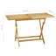 4 - Person Teak Wood Patio Dining Set with Rectangular Table-42350289