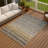 Machine Washable Indoor/Outdoor Emelia ACN2315 Stripes Rug-2002468536