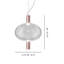Riflesso Suspension 1 Crystal Transparent Matt Gold 3 L2210 Ul-1898064921-1898064920