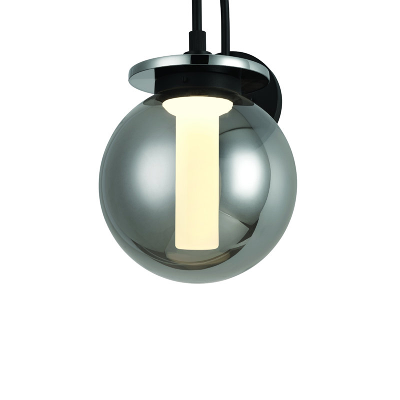 Applique murale noire Caswell, H 18,25 po x l 10 po x P 10 po