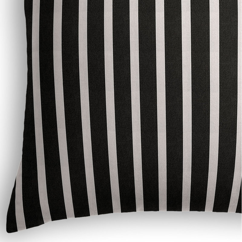 Housse de coussin d'extérieur carré Sunbrella, 26 po x 26 po x 7 po, Noir
