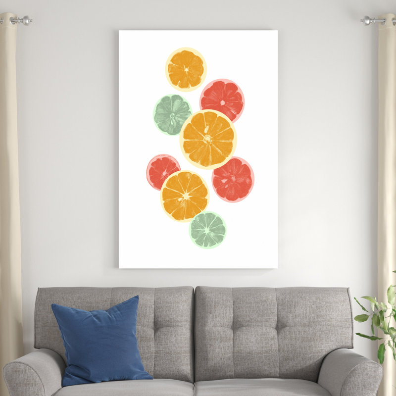 " Festive Fruit III " by Emma Caroline Painting Print, 48" H x 32" W