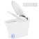 Gymax Smart Toilet With Led Display Adjustable Heated Seat Dryer Auto Open/close Lid