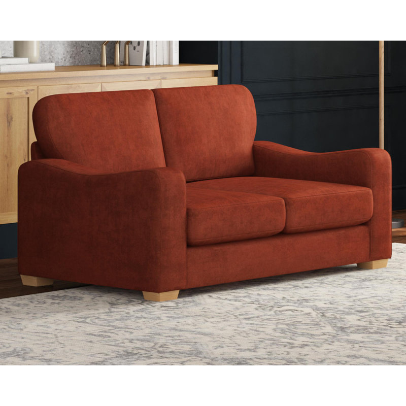 Theadford Two Seater, Fixed Back, Olive