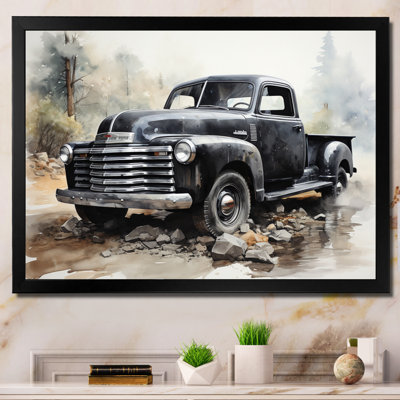 «Javondre Grey Minimalist Pickup», reproduction sur toile