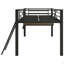 Lit mezzanine avec bureau Gaming, DEL, simple