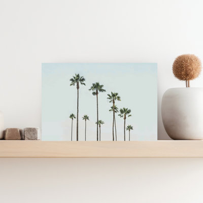 "Cali Palms", art mural contemporain abstrait