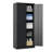 Metal Garage Storage Cabinet, Black Tool Steel Locking Cabinet With Doors And Shelves, Tall Cabinets For Garage Storage Systems Lockable File Cabinet For Home Office, Classroom/Pantry
