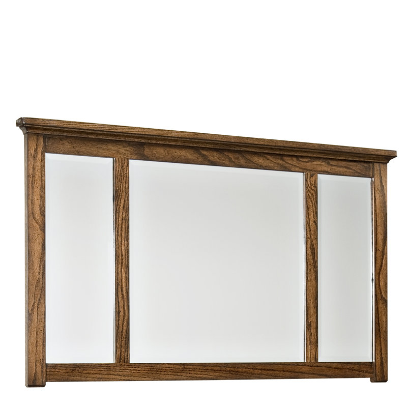 Iskender Wood Flat Wall Mirror
