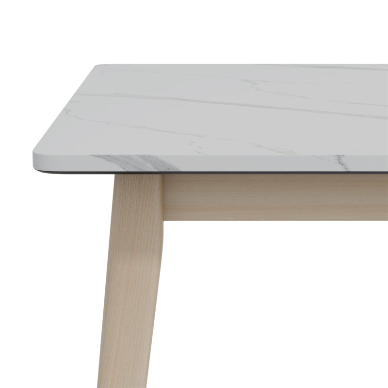Table de salle à manger Du Cap avec plateau en bois massif