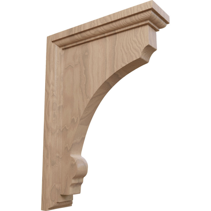 Support en bois Thompson, Acajou, H 10 po x l 2,5 po x P 7 po