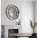 Amla 31.5" Mirrored Console Table And Glass Clock Set
