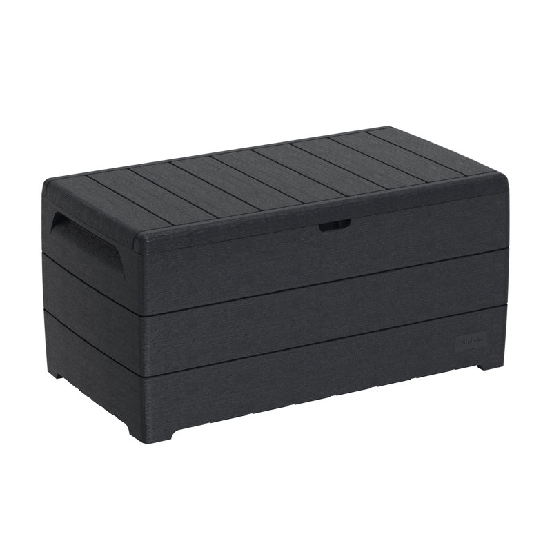 DuraMax 27.56'' W 110 Gallons Water Resistant Lockable Deck Box in Gray