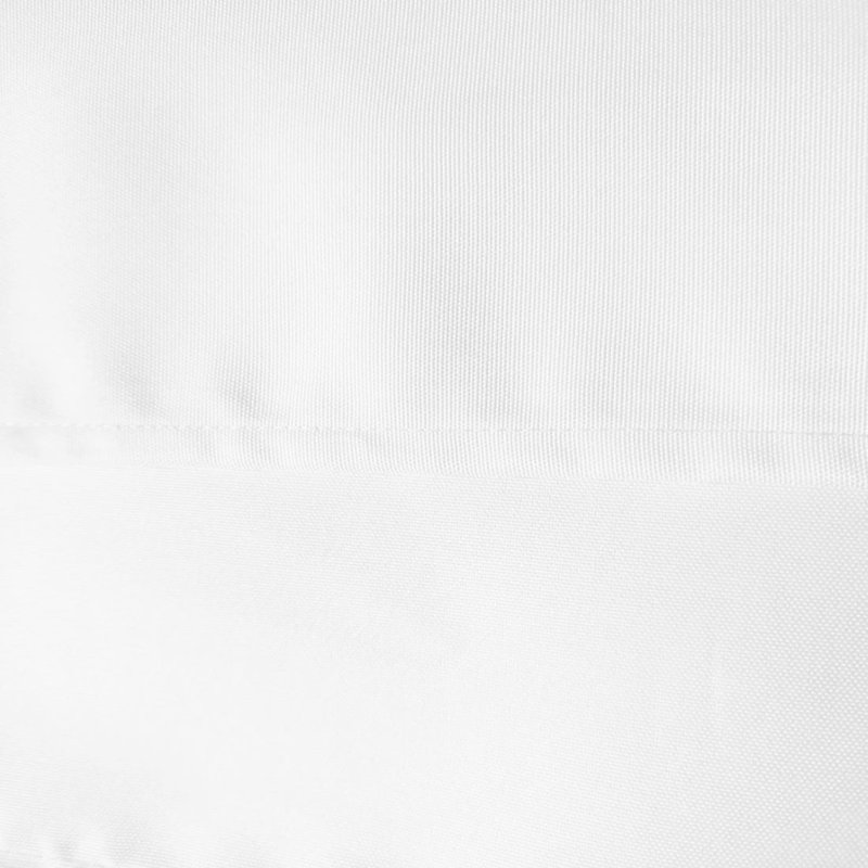 4Ft, 6Ft, 8Ft Fitted Tablecloth Polyester Rectangular Table Cover For Dining Wedding Banquet Party, White, 48" x 30"