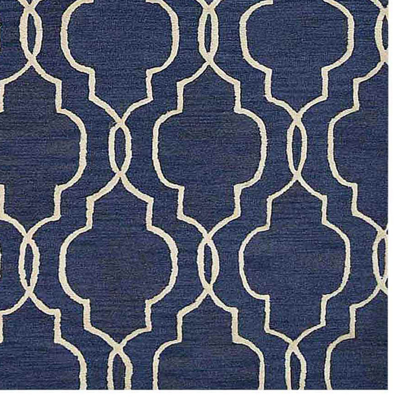 Tapis rectangulaires en laine touffetés à la main Ischua, Rectangulaire 8 pi x 10 pi
