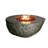 Boulder 44" Outdoor Concrete Fire Table 45,000 BTU - Includes Lava Rocks & PVC Cover-788742389-788742388