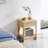 Versatile Rattan End Table With Drawer, Ideal Modern Nightstand And Side Table For Living Room And Bedroom Decor-1985456361