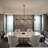 12-light Dimmable Chandelier Modern Chandelier Dining Room Chandelier Linear Chandelier