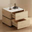 Table de chevet 2 tiroirs Saddle Leather Luxury