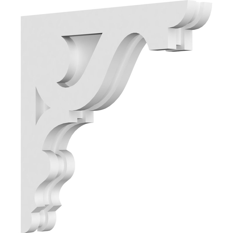 1 7/8"W X 12"D X 12"H Robin Architectural Grade PVC Corbel, 12" H x 12" W x 1.875" D