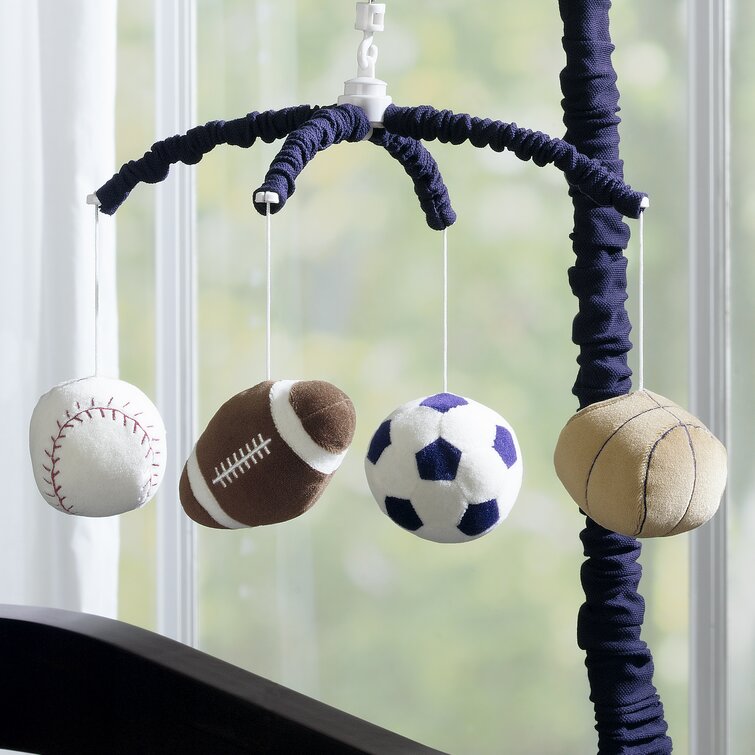 LITTLE LOVE BY NOJO Sports Brown and White Football with