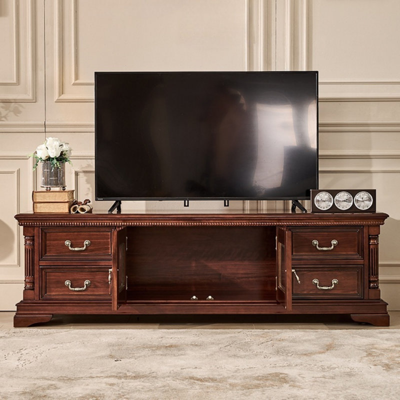 Meuble télé simple et rétro, H 21,26 po x L 78,74 po x l 17,72 po
