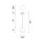 Mini-luminaire suspendu 1 lumière Bagley - 1 lumière moderne de 5 po pour îlot de cuisine, bar et salle à manger Bagley