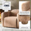 Fauteuil inclinable électrique Aegean Modern Chenille avec double moteur et accoudoirs couverts-1932149671