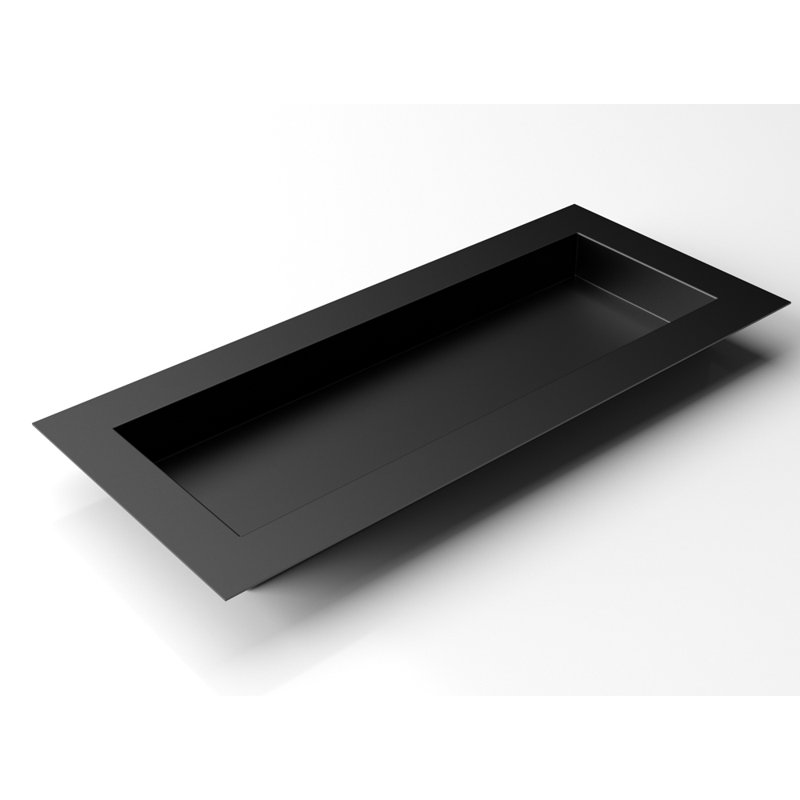 Geo Series Metal Planter Box, Black