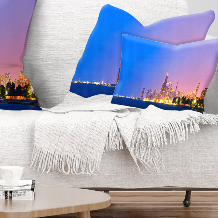 Coussin lombaire cityscape photo city of chicago