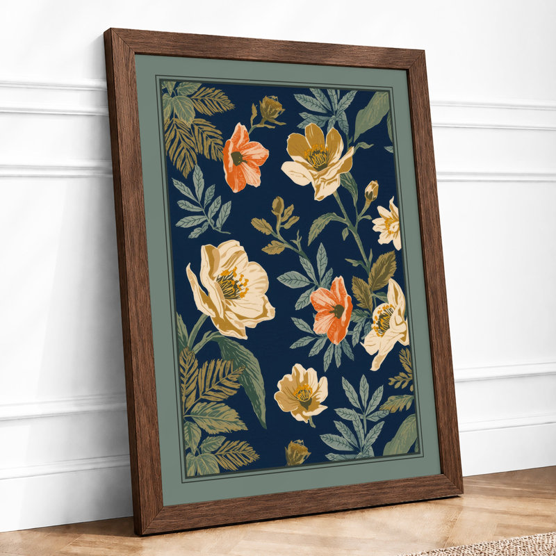 Bloom Botanical - Framed Print, Walnut, A3 - 42.0 x 29.7 cm
