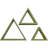 Triangle Accent Shelf with Adjustable Shelves-1932077627