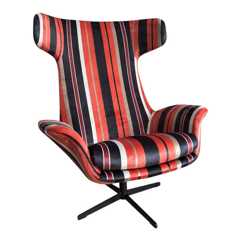 Alexandia Velvet Swivel Armchair